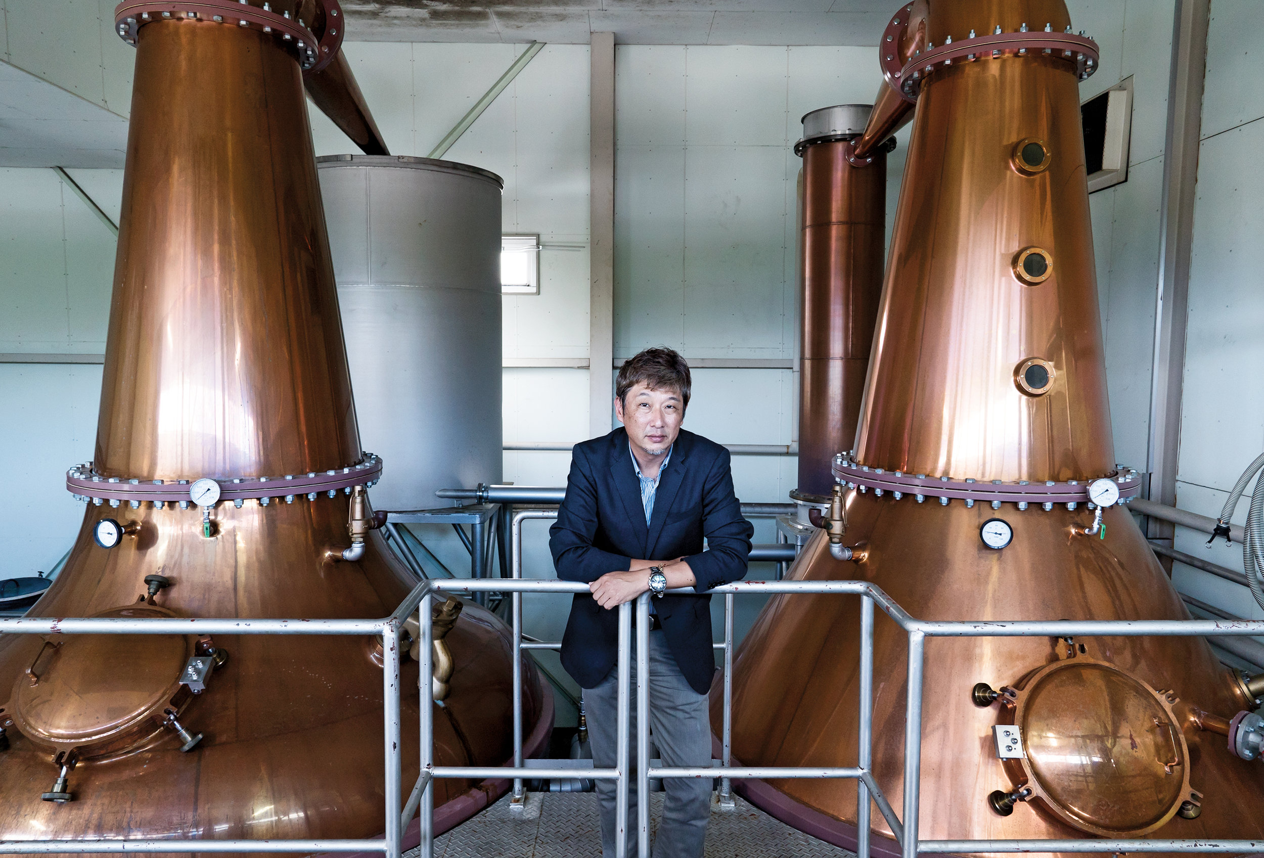  Distillery Manager Koki Takehira at Mars Distillery.  