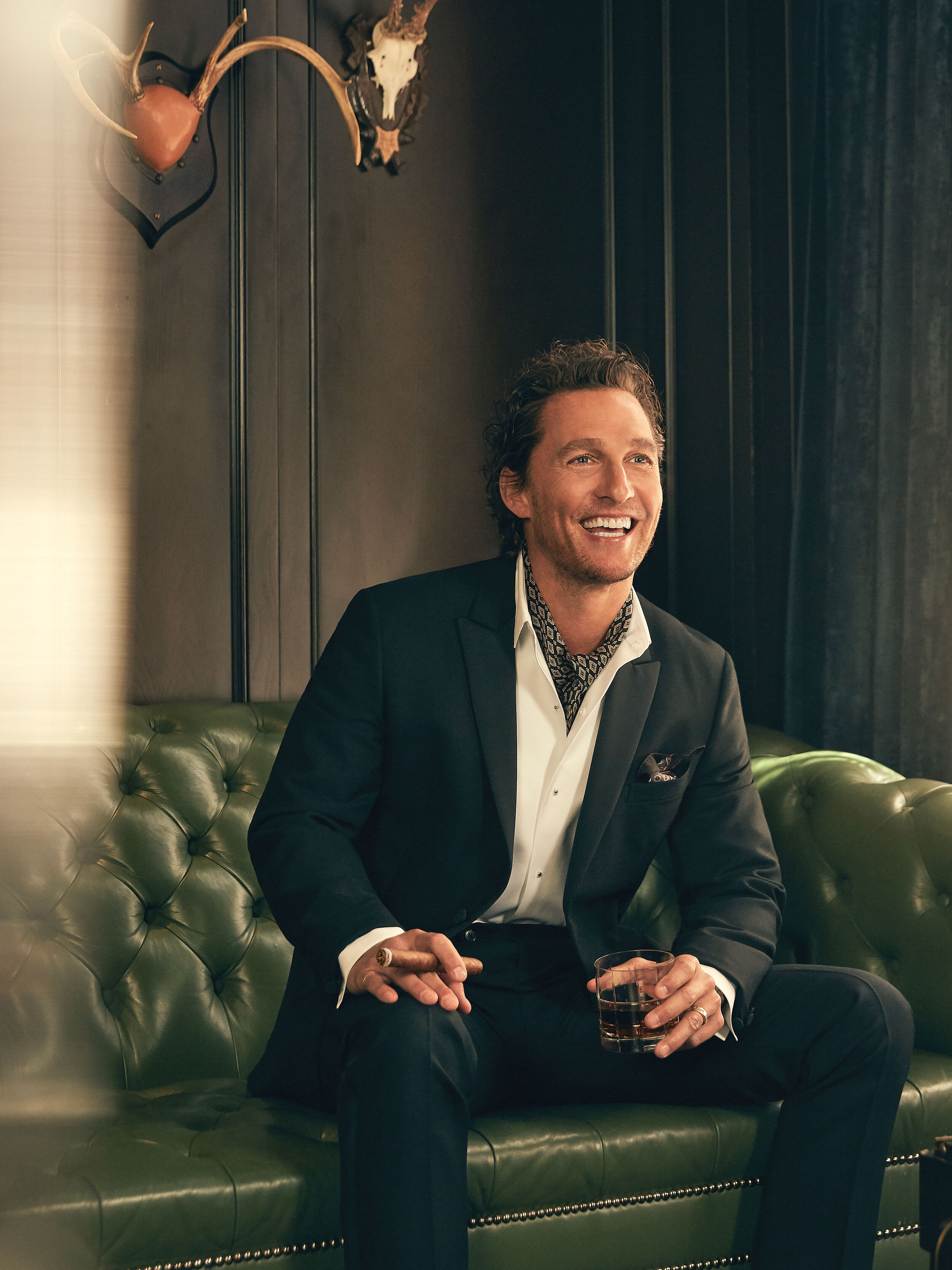  Matthew McConaughey for  Cigar Aficionado.  Los Angeles, CA 
