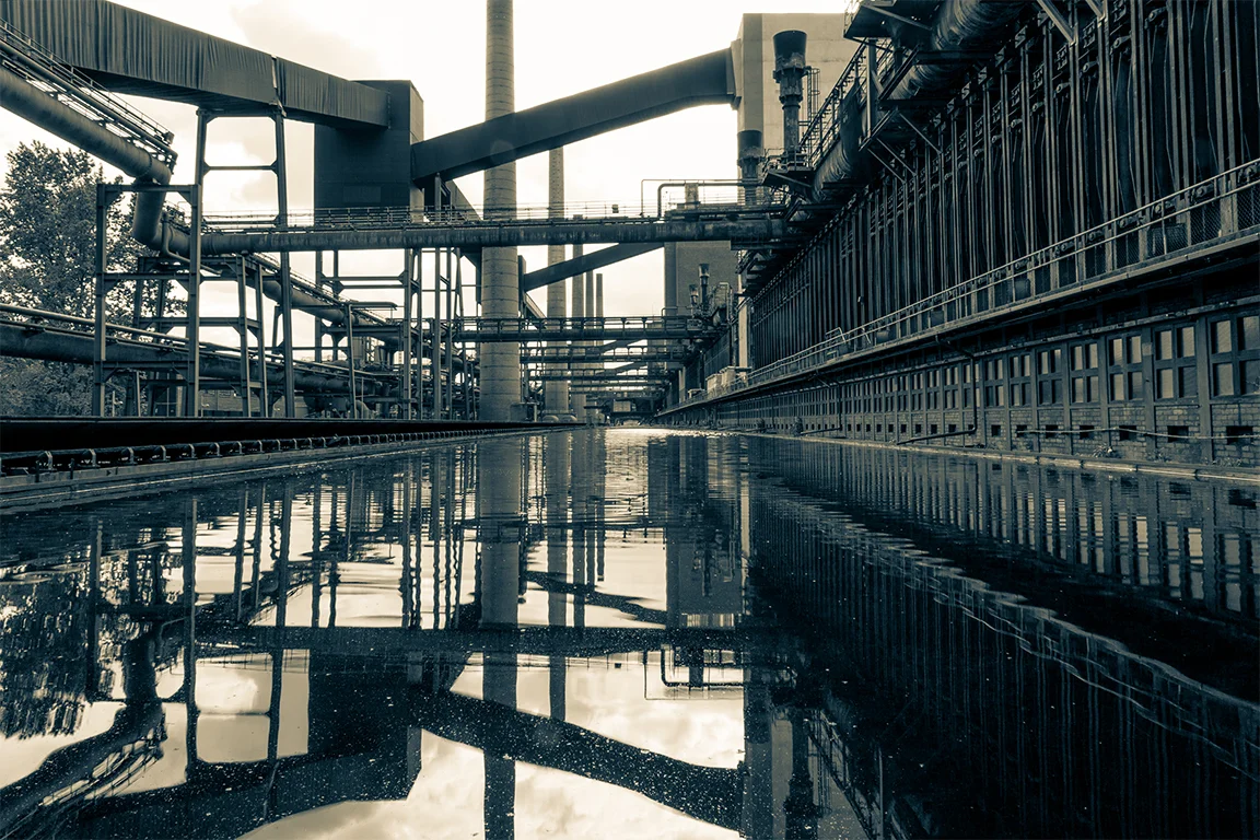 Industry_FLOW_02_Coal / decommissioned coal works / Zeche Zollverein / Essen / Germany / 2017 595mm H x 840mm W (A1) + 100mm border / pigment print on 220gsm Hahnemühle photo rag paper