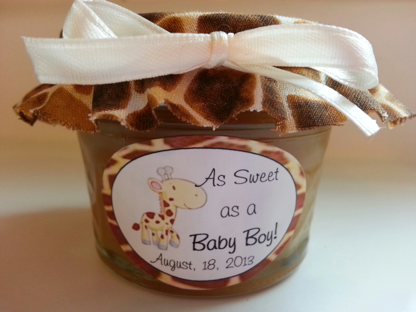 Baby Shower Jam Favors