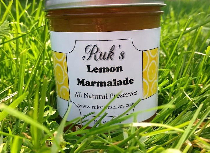 8 oz. Jar (January-December) Lemon Marmalade is pulpy and sweet with just a tiny bit of that wonderful tartness! Spread this over an English muffin and leave breakfast refreshed and ready for the day! Ingredients: Lemons, Sugar, Pectin, Lemon Zest