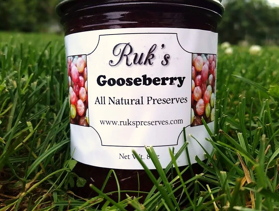 8 oz. Jar ( July) These unique and tasty berries were almost too pretty to smash up into a preserve, but I'm glad I did! You will find this flavor to have a juicy sweet start and a mildly tart finish! Ingredients: Gooseberries, Sugar, Pectin, Organic Lemon Juice