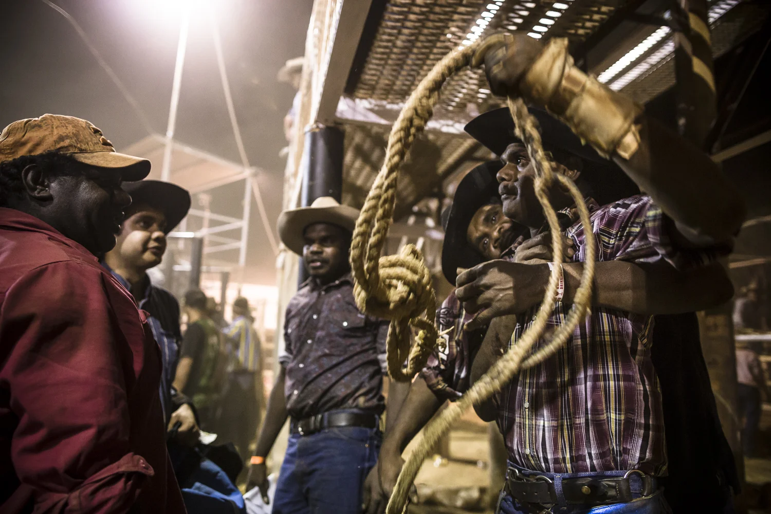 Tennant Creek local Mitchell Albert is happy to be ok after being thrown off and trampled by the bull during his ride at the rodeo, Mitchell was un-injured but shaken up.