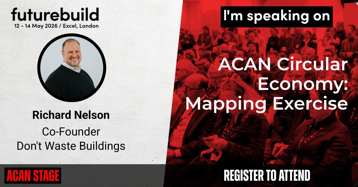 Futurebuild 2026 – ACAN Circular Economy: Mapping Exercise