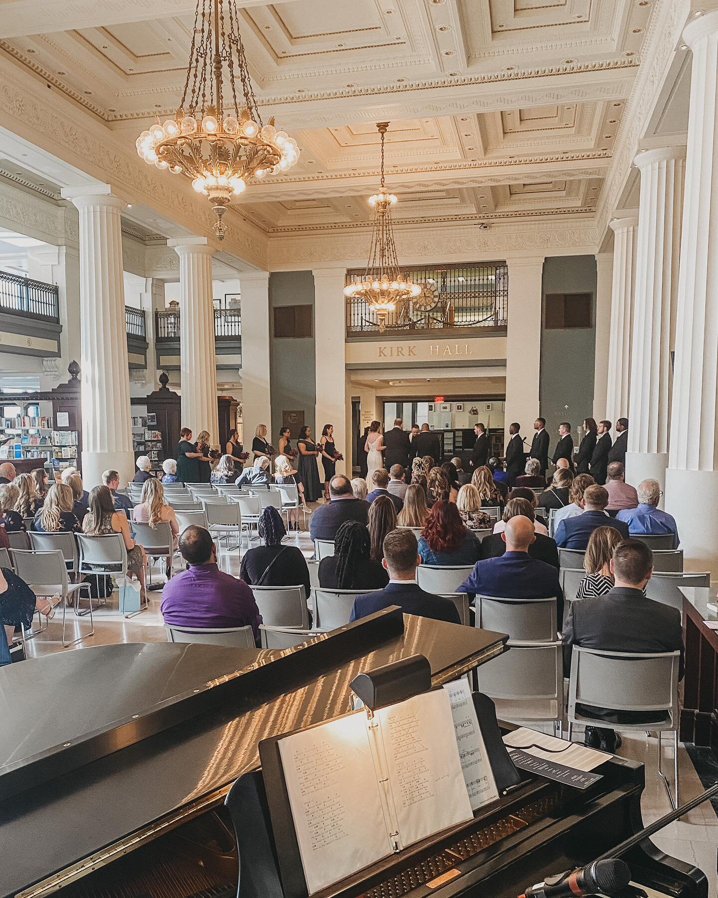 A snap from Saturday&rsquo;s lovely library wedding in downtown KC. I&rsquo;ll never tire of love stories and love songs!