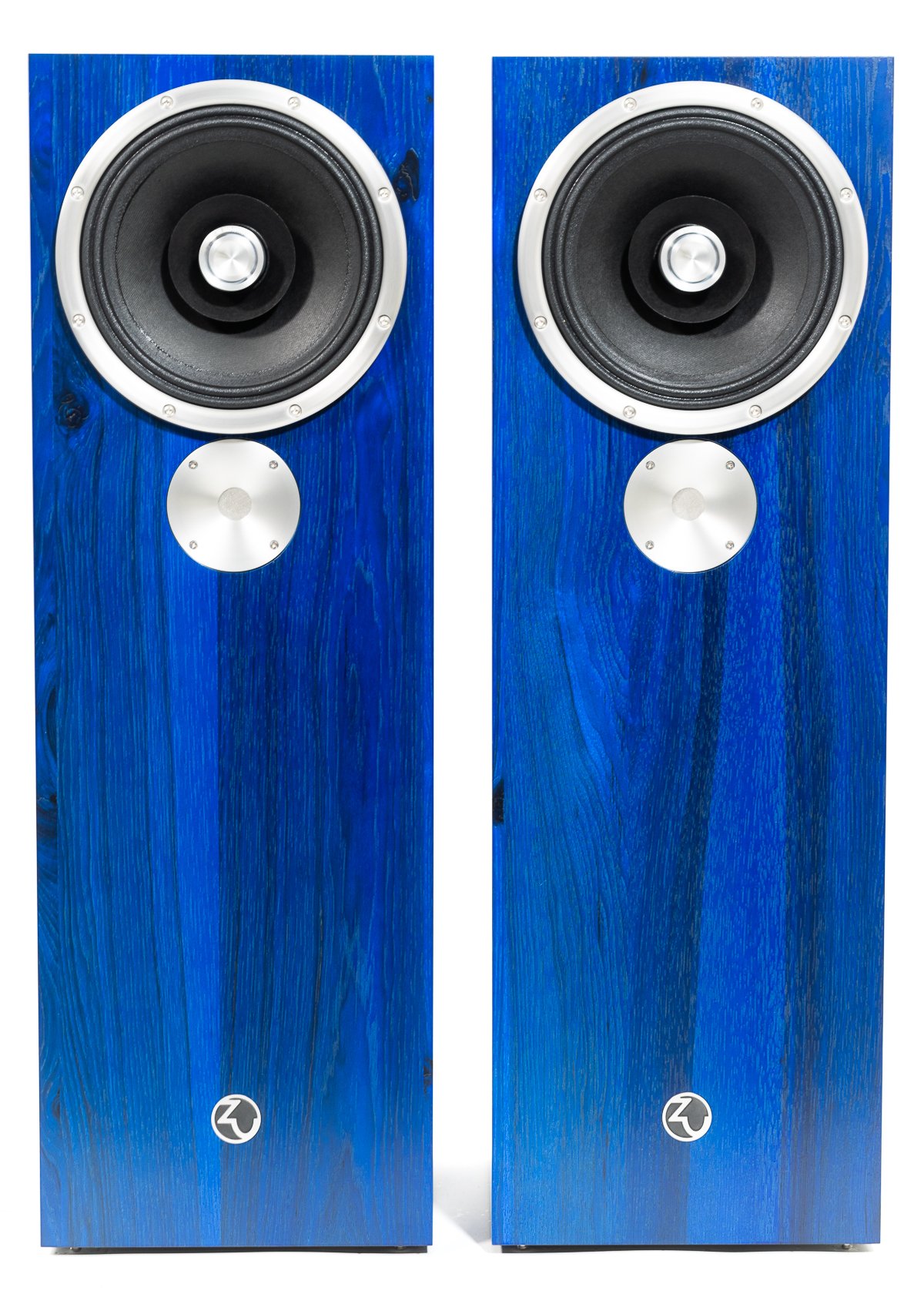 Photo of Zu DW6 finished in electric blue hickory.
