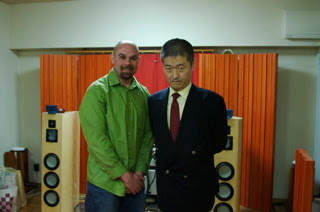 In the home of Hiroya Murai after some great music played through his well regarded hi-fi system.