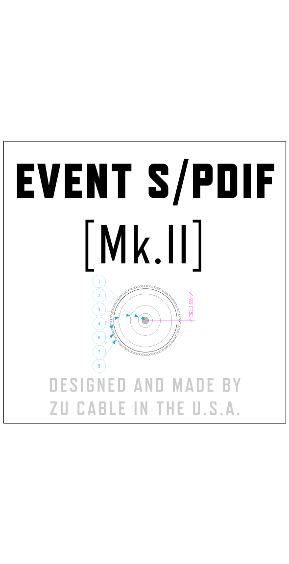 Zu Event-SPDIF Mk.II 75 ohm digital interconnecting cable. | Zu