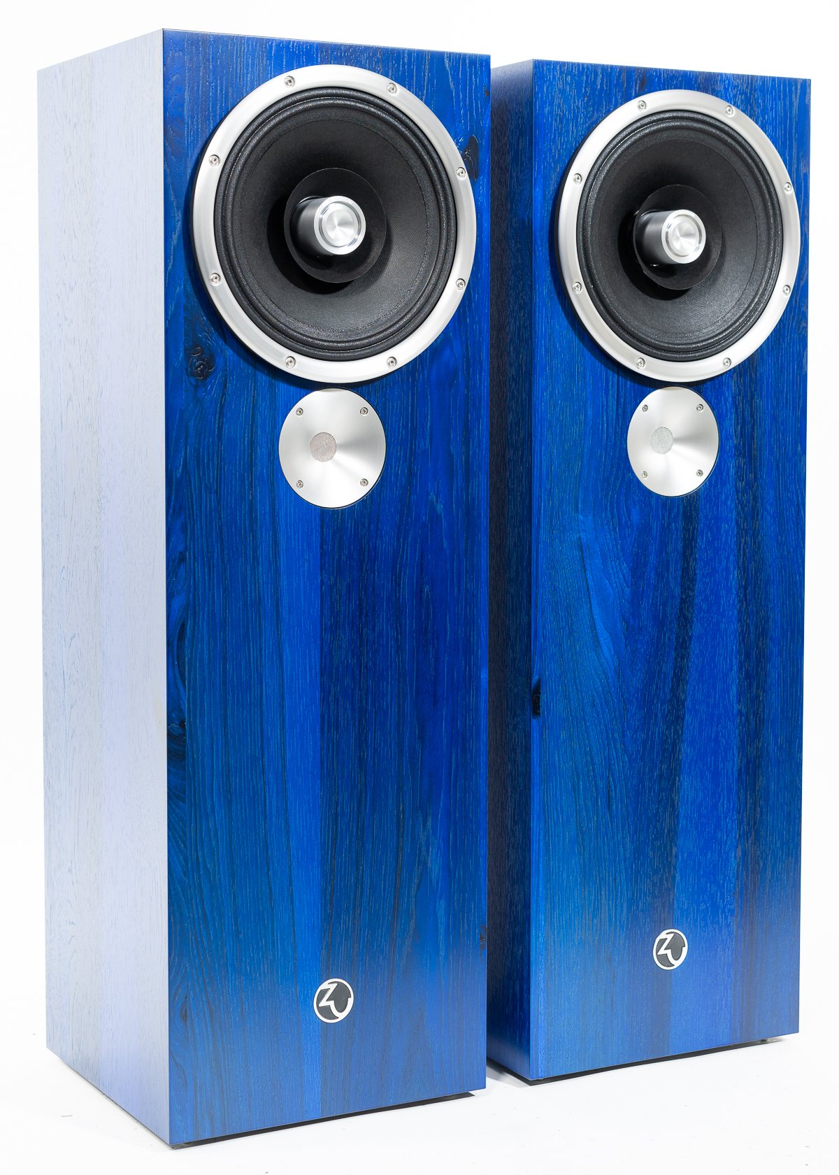 Photo of Zu DW6 finished in electric blue hickory.