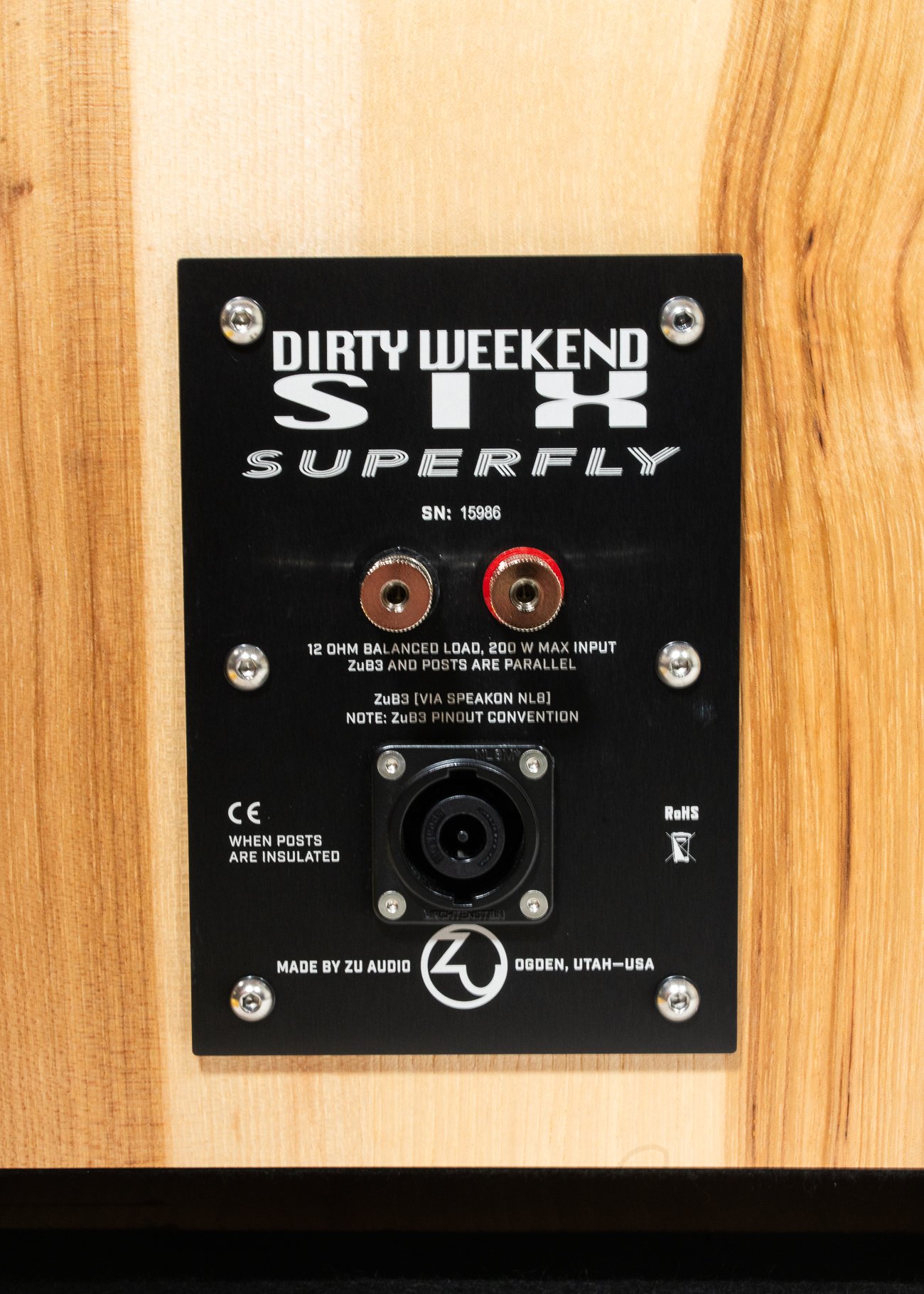 Photo of nameplate of Zu DW-6 Superfly.