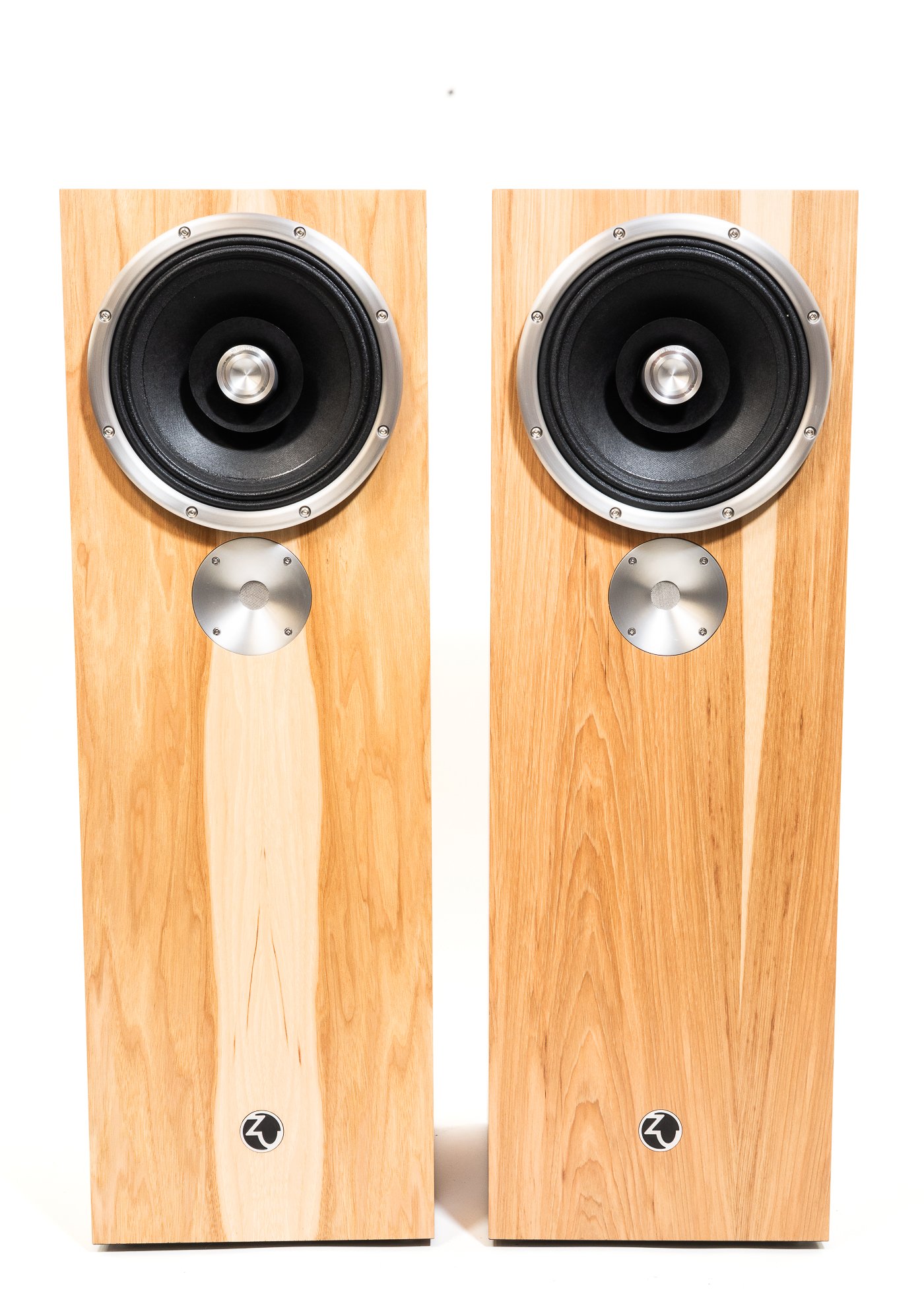 Photo of Zu DW-6 Supreme finished in rustic hickory, matched pair.