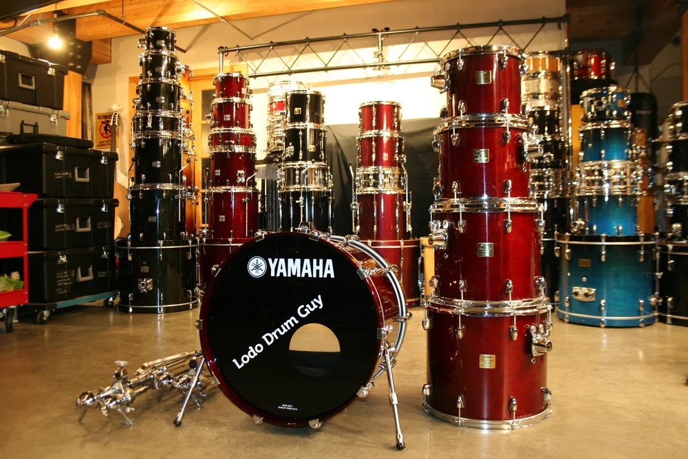 Drum Kits-Yamaha Birch Custom ABSOLUTE shell pack Japan CHERRYWOOD