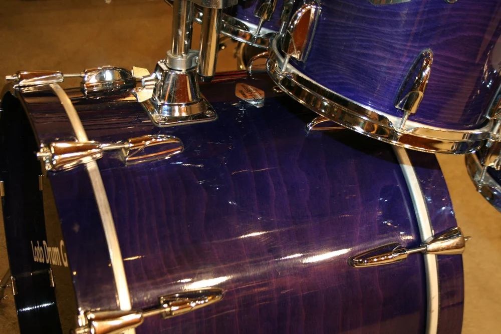 Drum Kits-Yamaha BEECH Custom drum set Zildjian A Custom BLUEBERRY