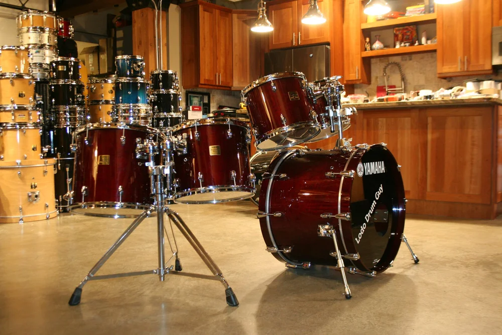 Drum Kits-Yamaha Birch Custom ABSOLUTE shell pack Japan CHERRYWOOD