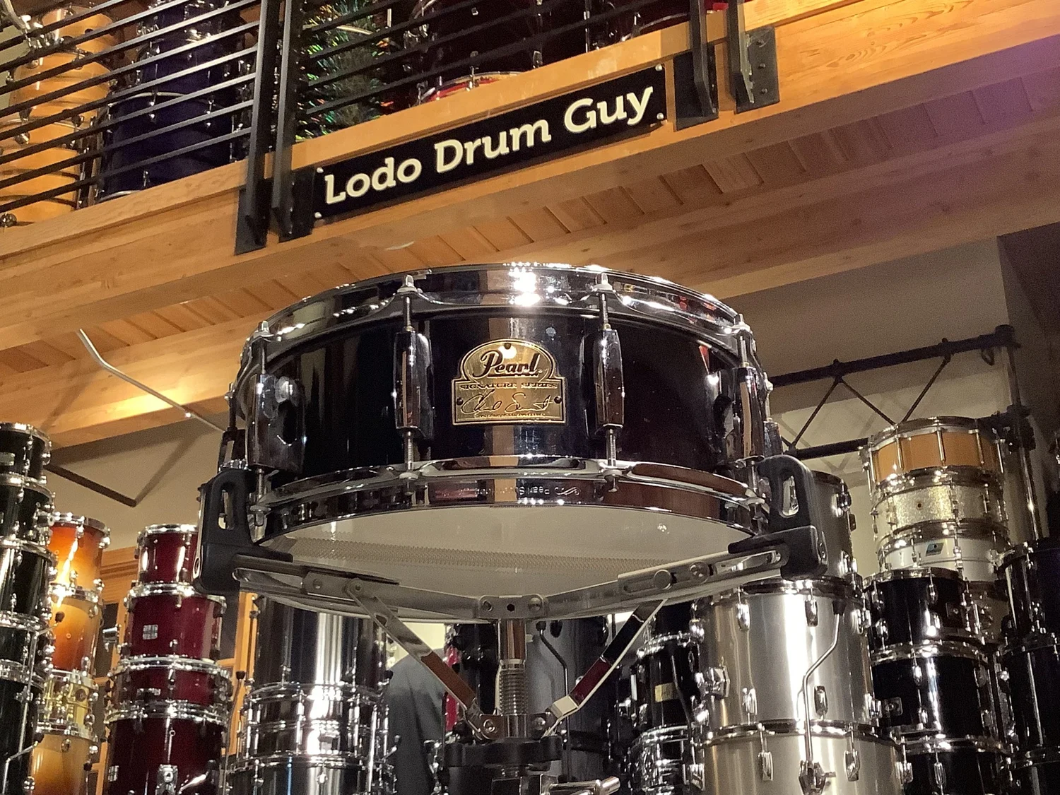 14" Pearl CHAD SMITH Signature Snare Drum 5x14 BLACK NICKEL