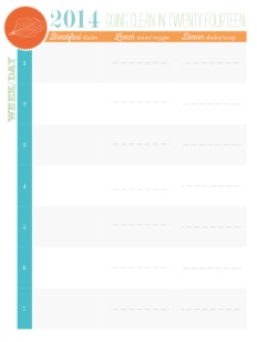 DOWNLOAD blank meal plan shell