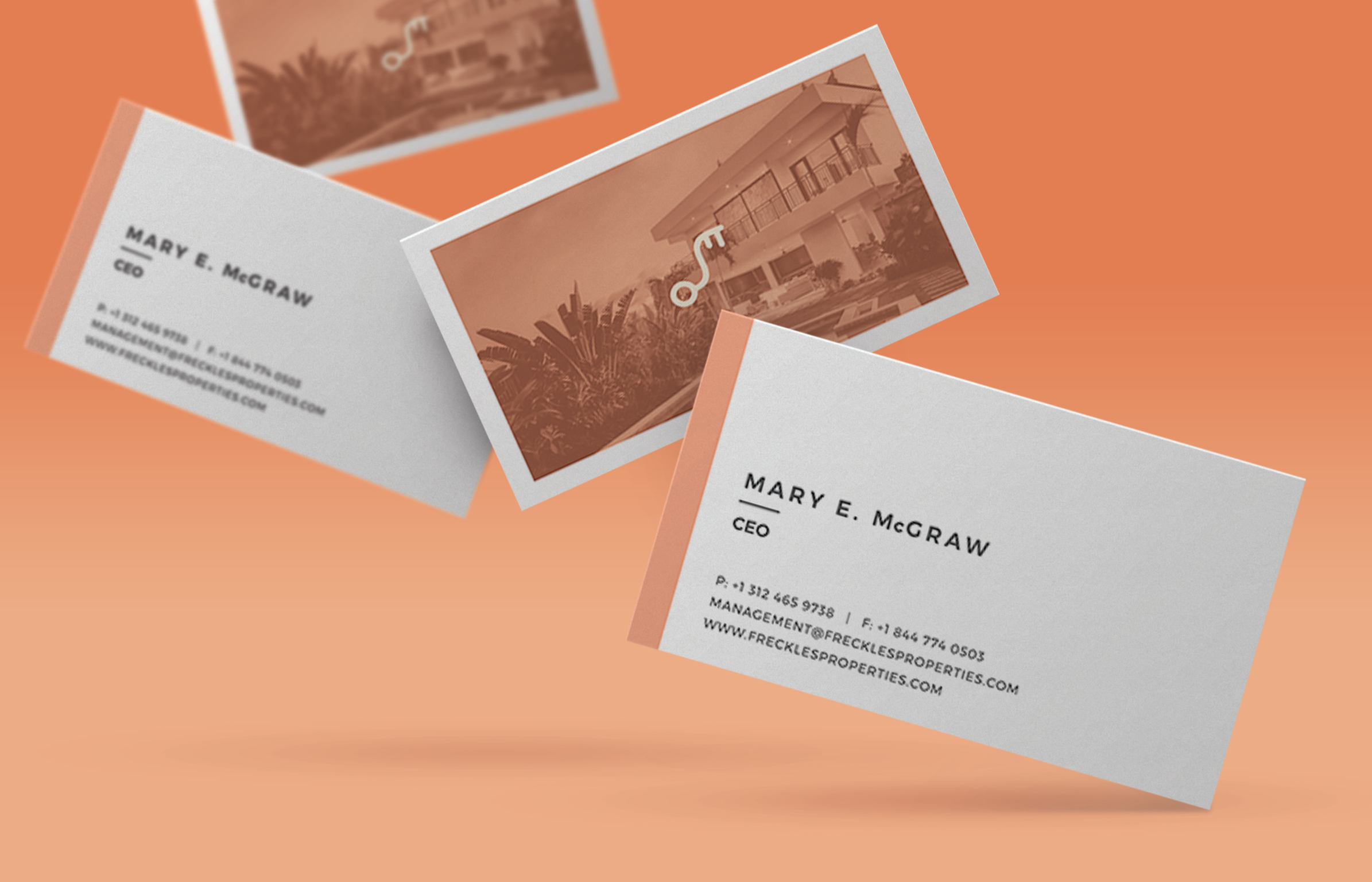 Freckles Properties Business Cards