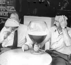 While sipping a last one…