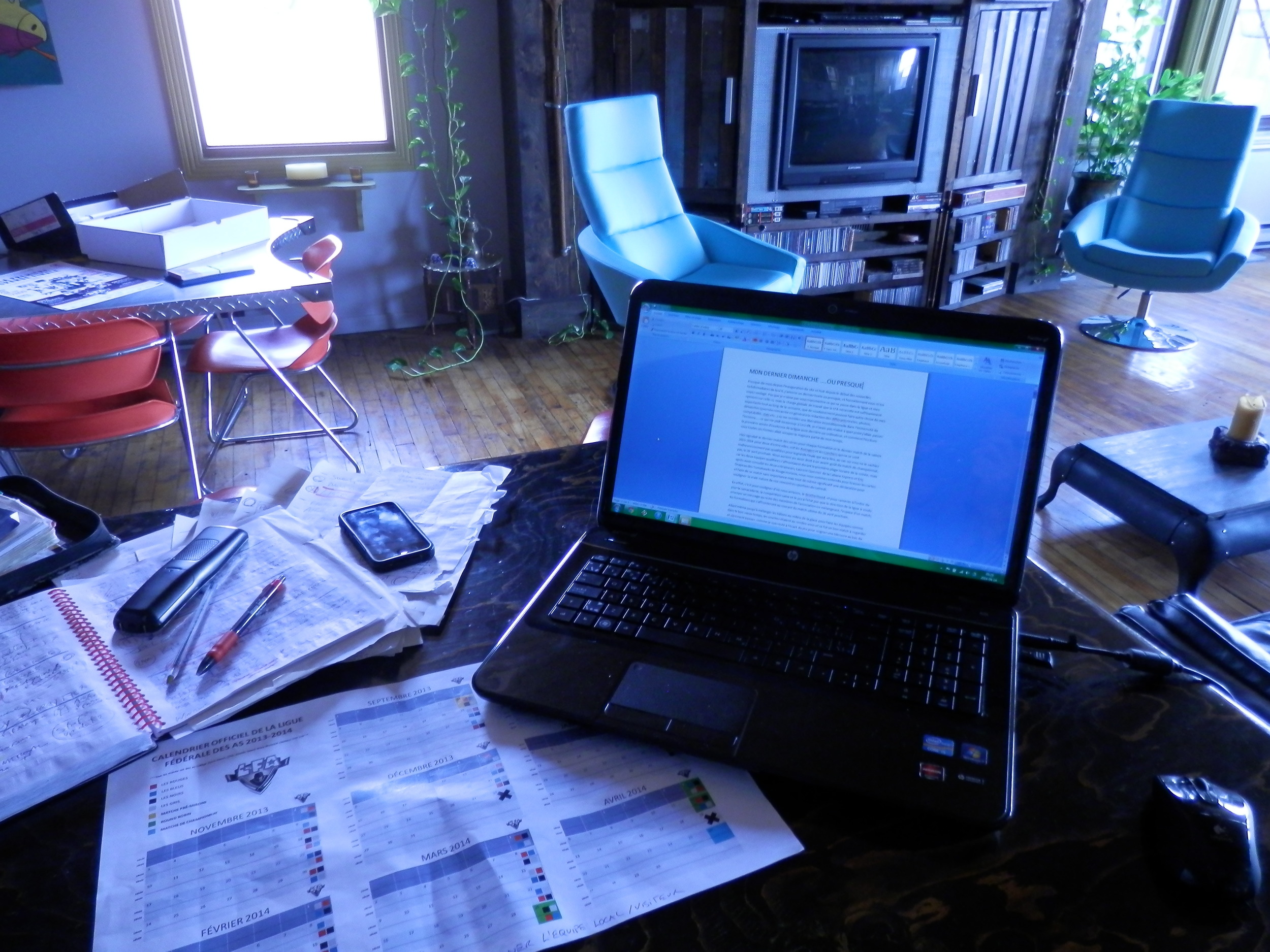 Un dimanche comme à chaques jours de la semaine