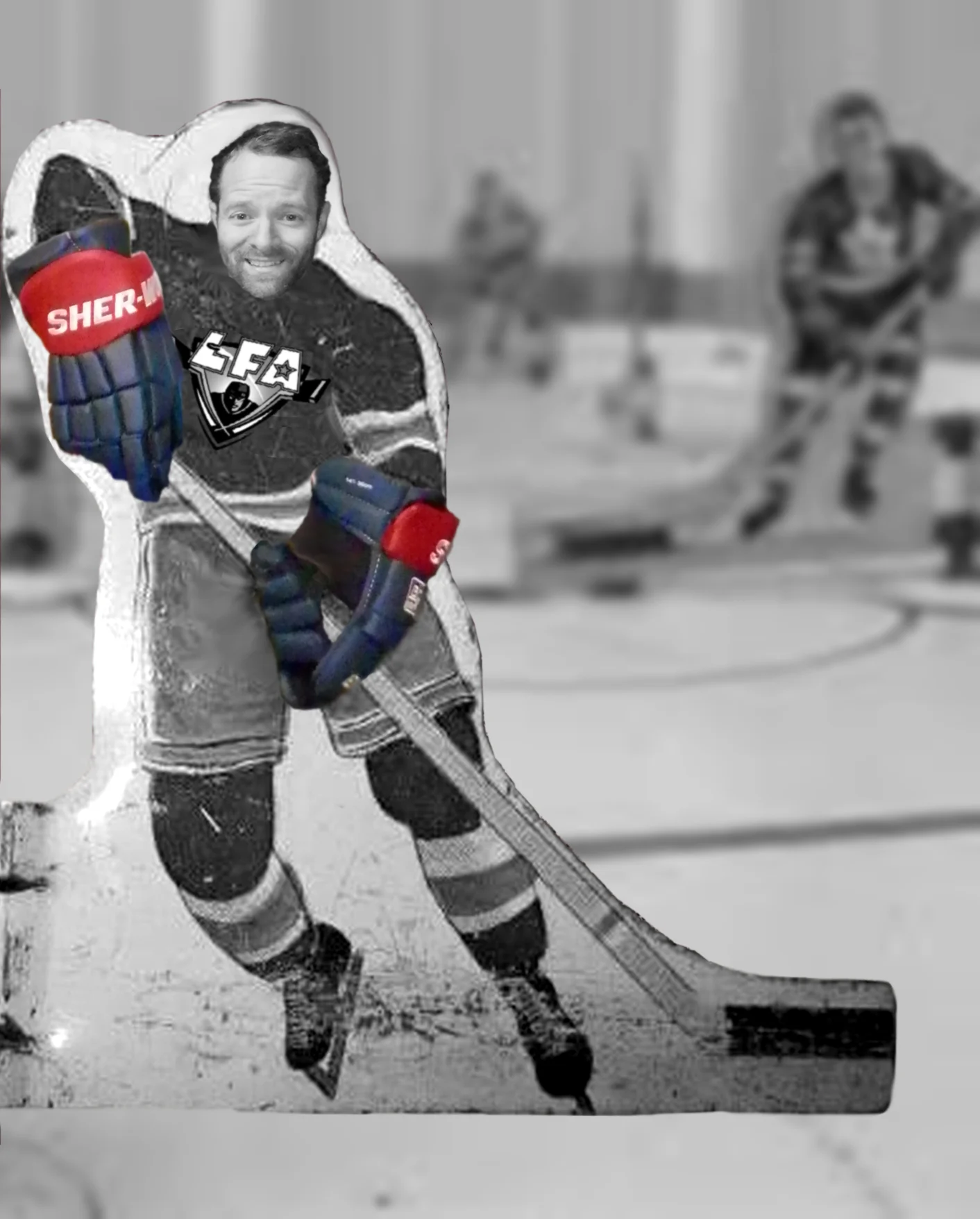  Ryan Bergen,&nbsp;February's LFA player of the month (photo montage - Totem Urbain) 
