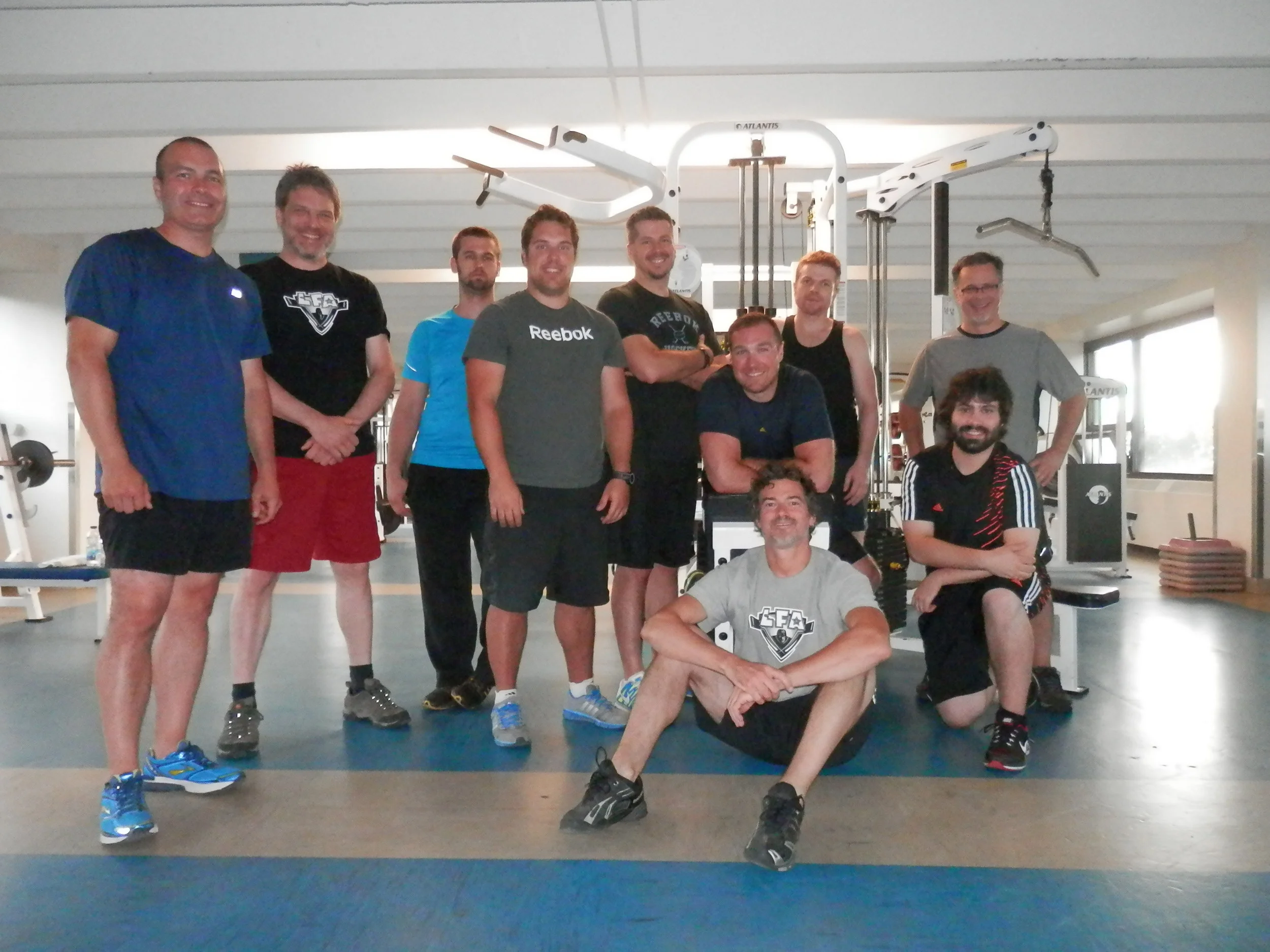 Les participants du premier camp pré-saison de l'histoire de la LFA