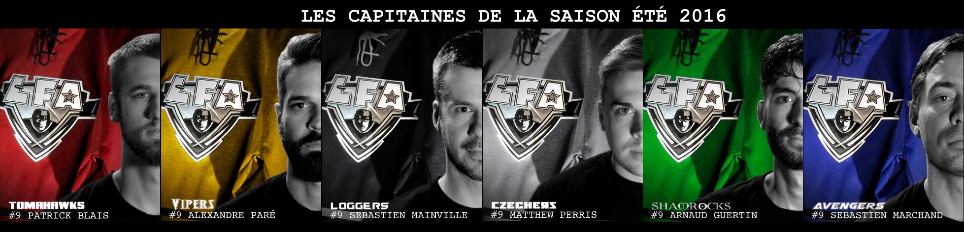 Les capitaines des 6 formations de la LFA pour la saison d'été 2016