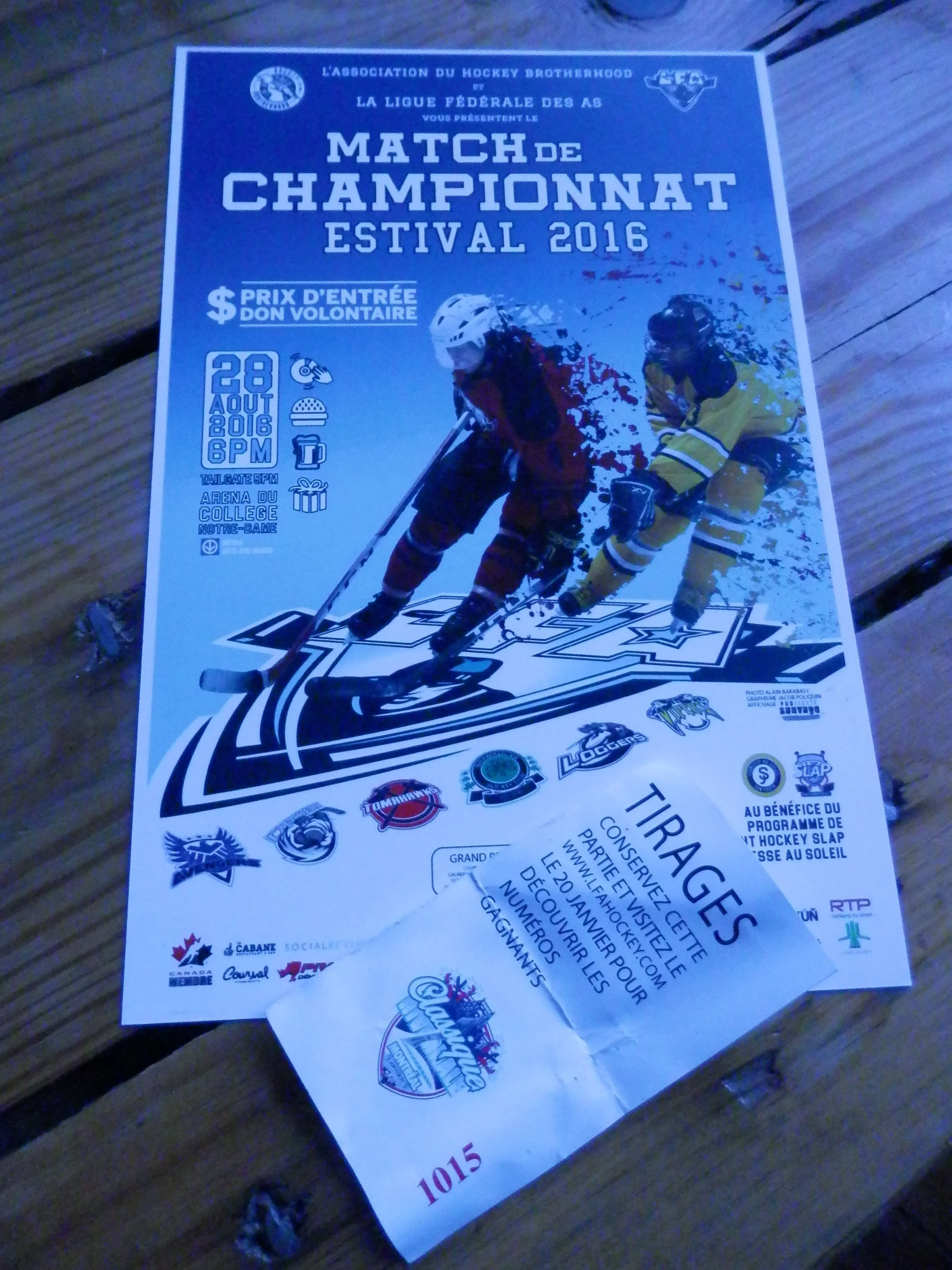 GAGNANT DU BIG PRIZES LORS DU MATCH DE CHAMPIONNAT DE LA LFA