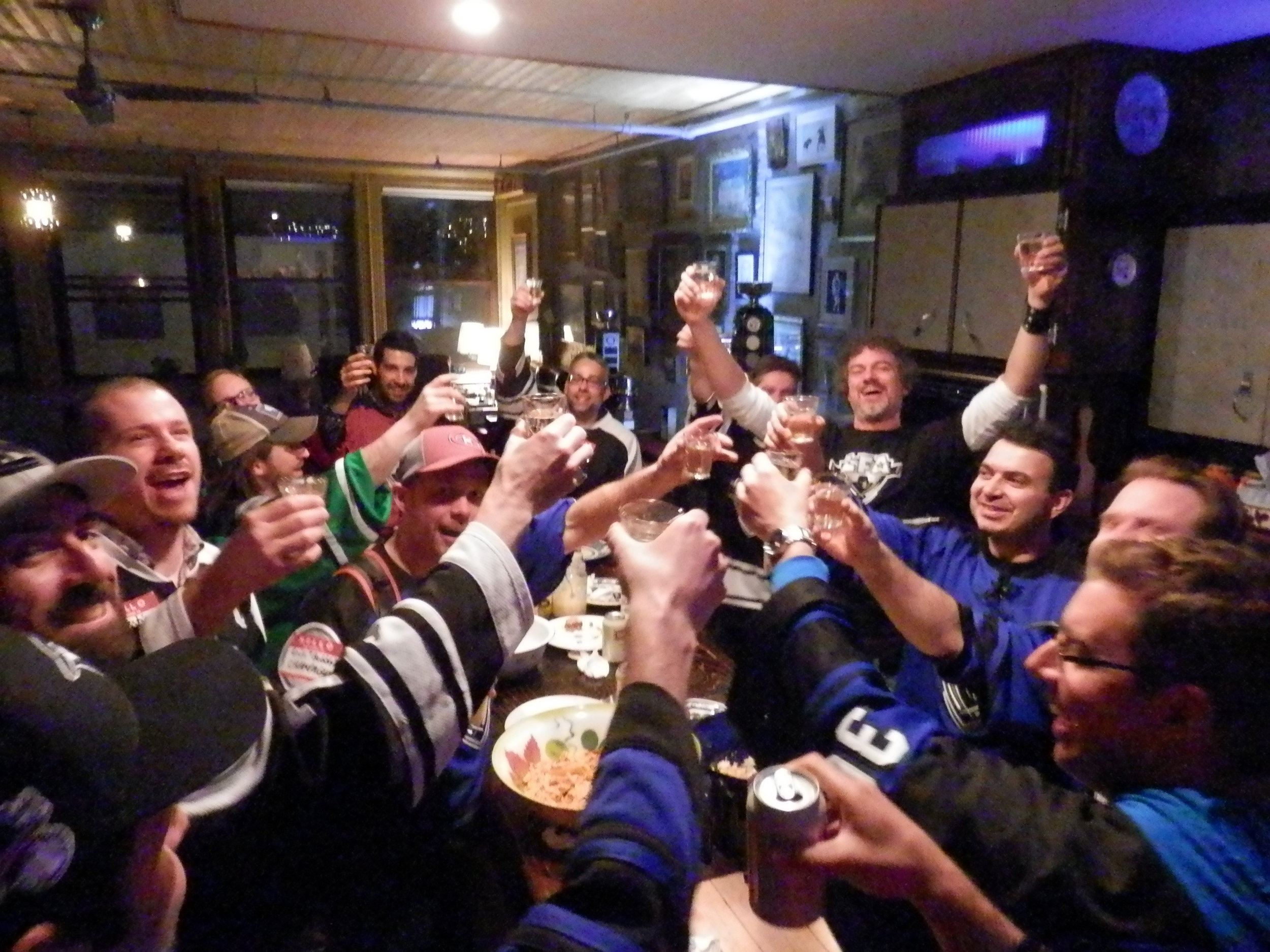 One of the LFA's pre-season BBQ, wich is a good exemple of the atmosphere the league is all about. Guys from all horizon wearing different jerseys but united in a single family. Pleasure before stats (Archive photo)