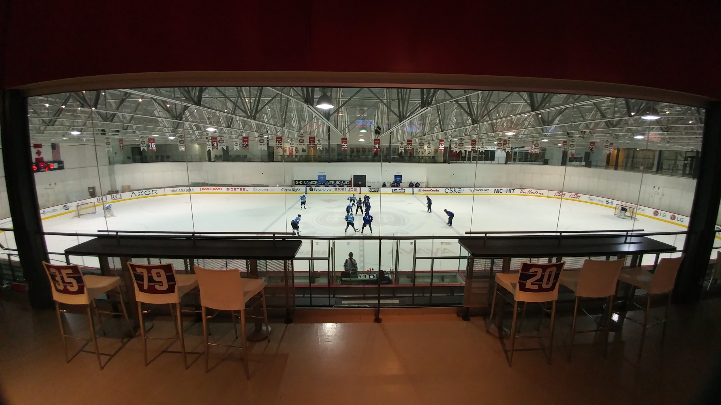a look at our new INSTALLATIONS at the Bell sports somplex in BROSSARD (PHOTO CHRISTOPHE GRENON)