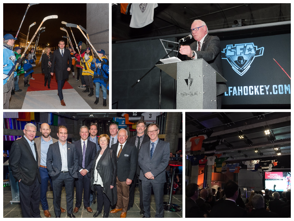 LA LFA MUR À MUR LORS DE LA SOIRÉE D’OUVERTURE DE PASSION HOCKEY