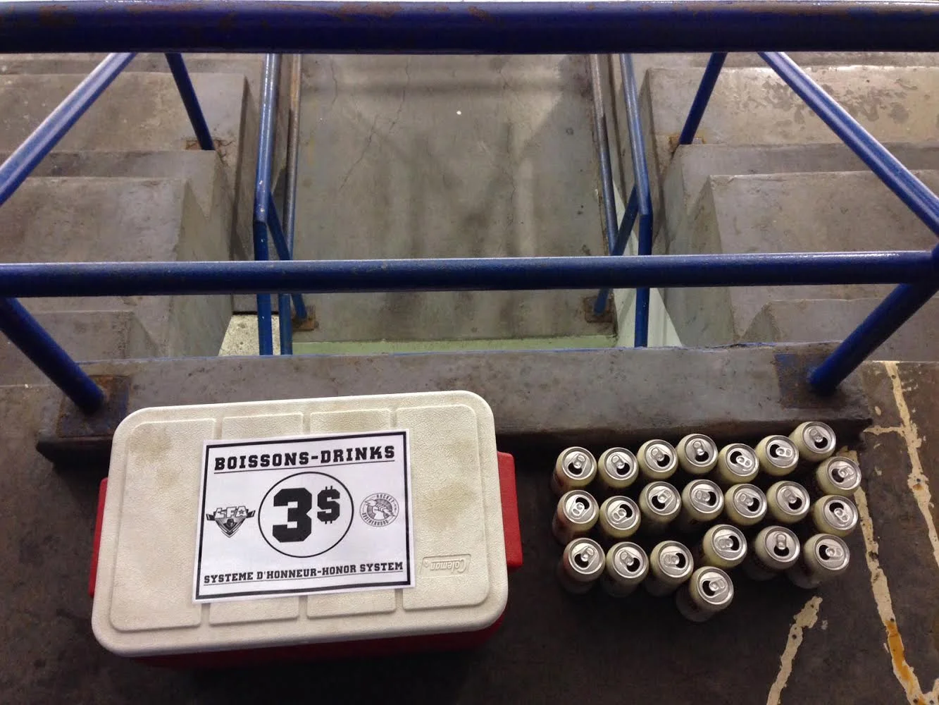 67.92% of our members consider that we should keep the honor system for the sale of beer. One of the many answers we got from the 2018 lfa survey survey (photo Michael Wees)