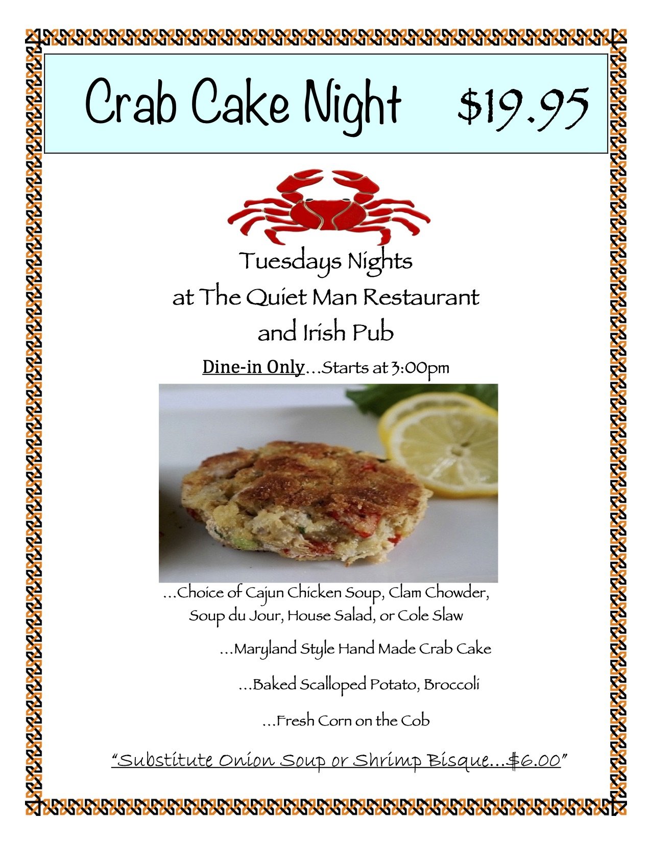 Crab Cake Night