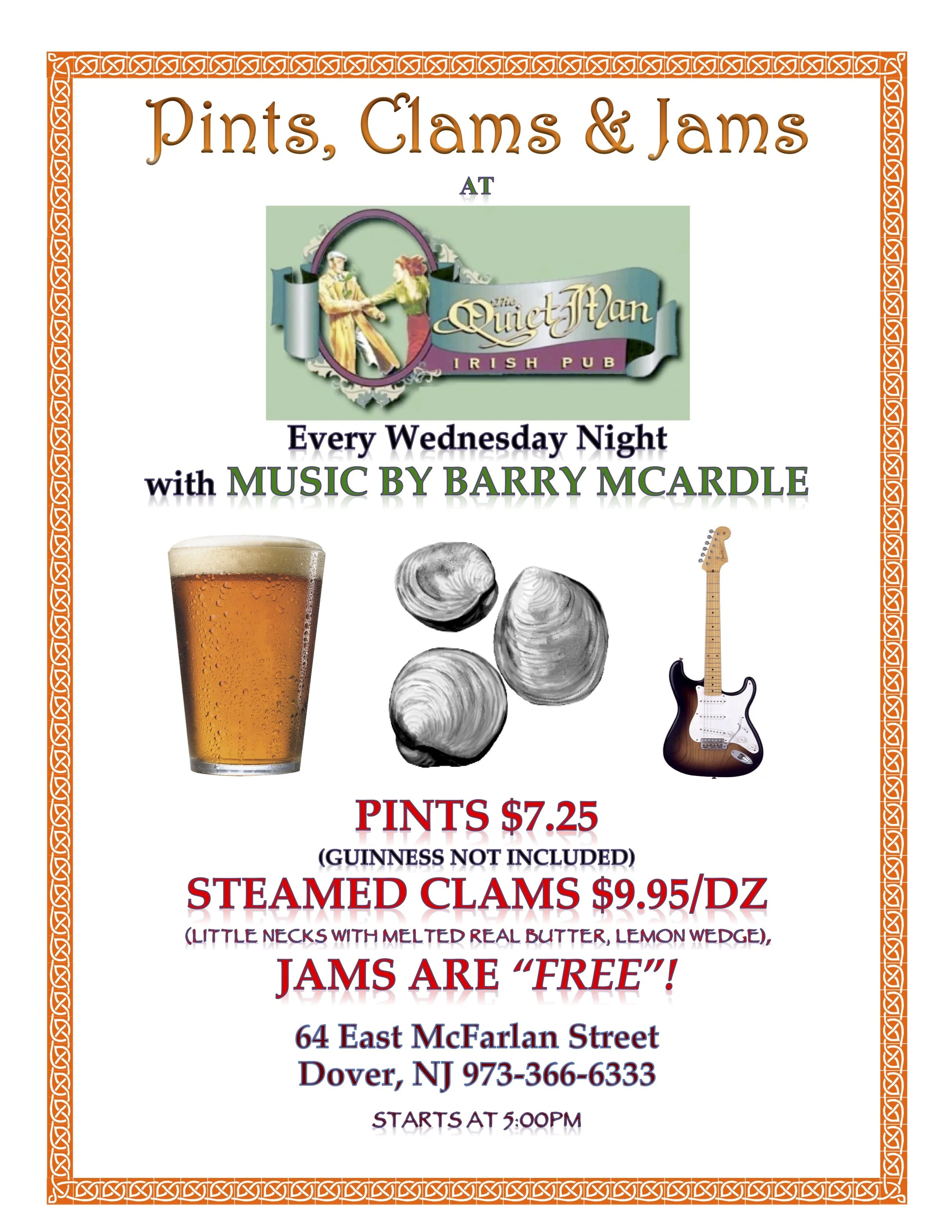Pints, Clams &amp; Jams