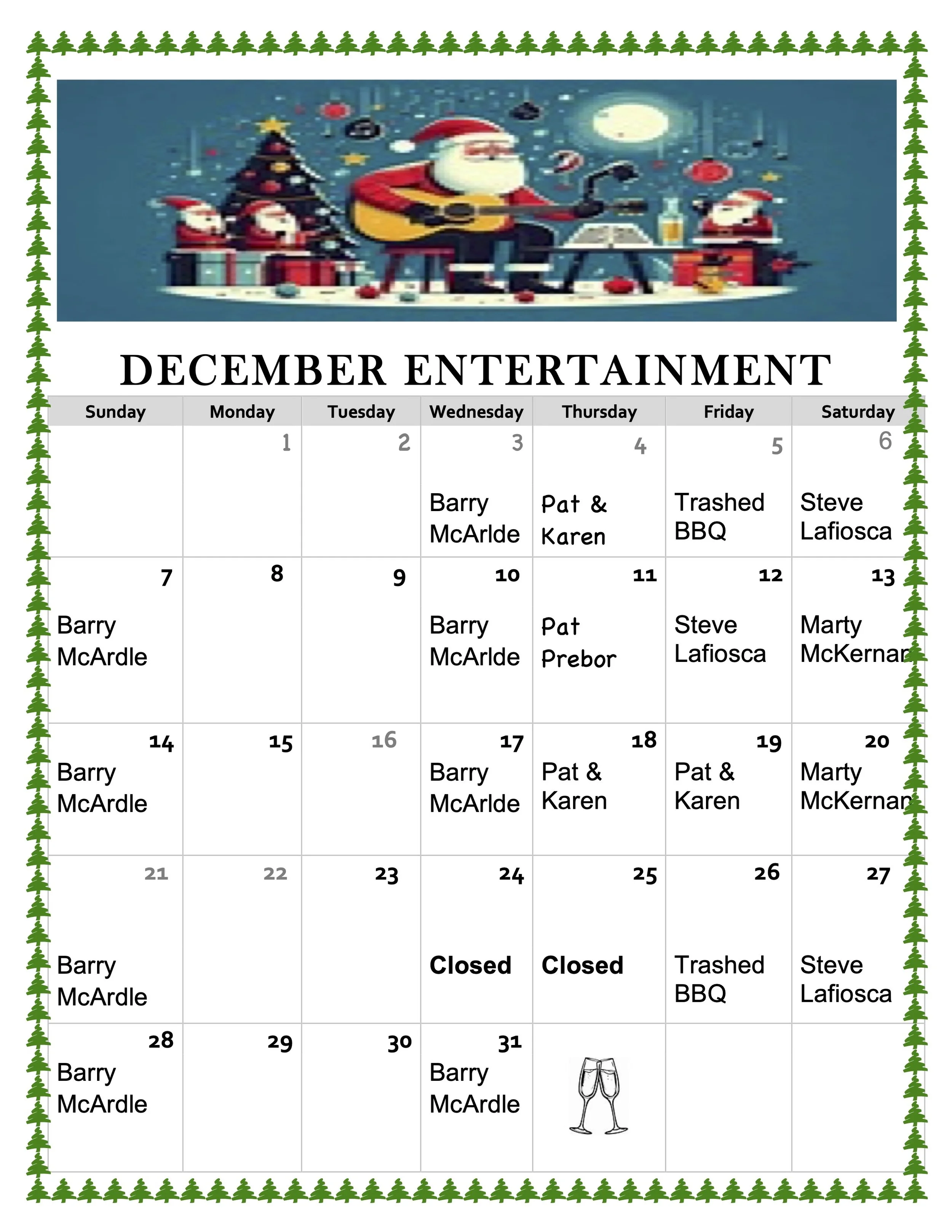 December Entertainment