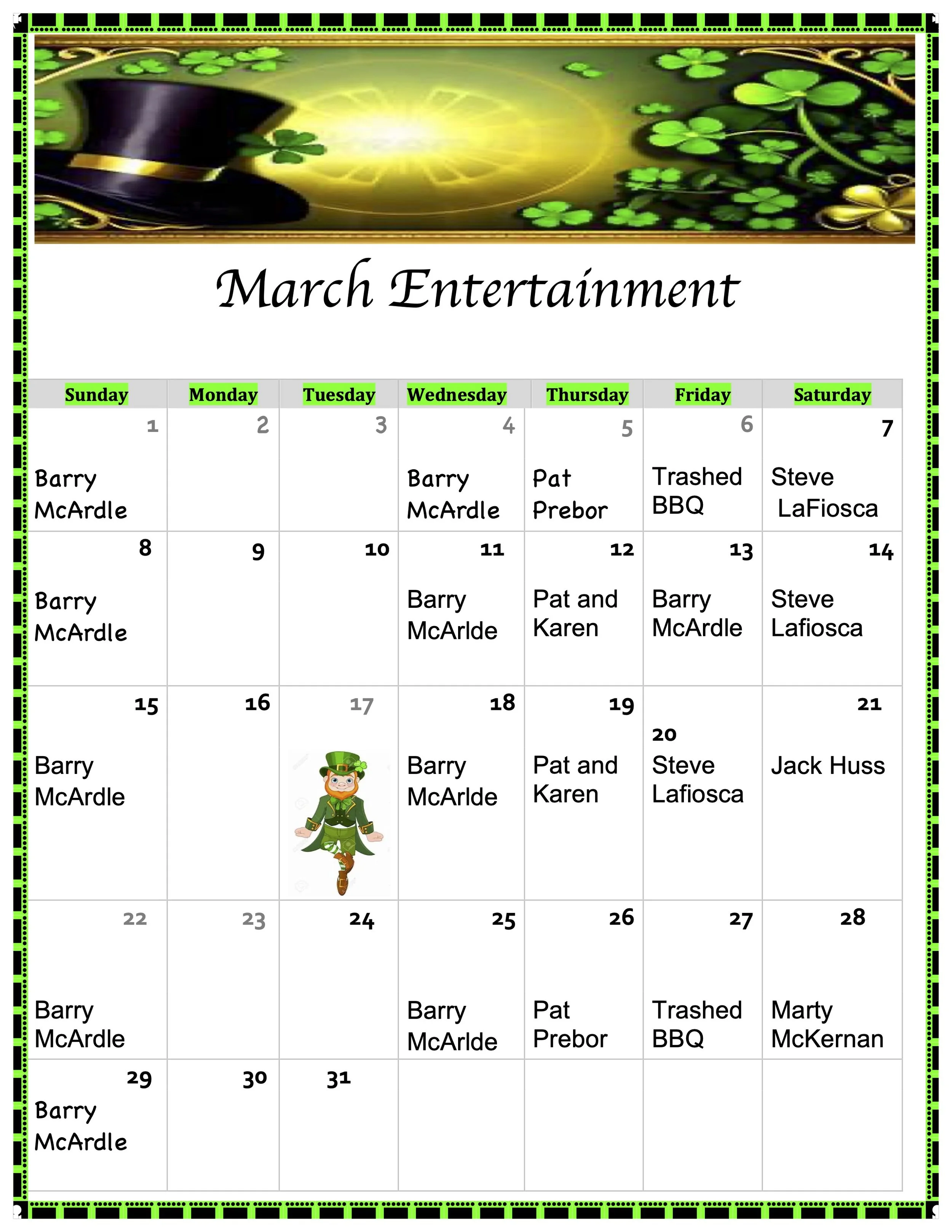 March Entertainment