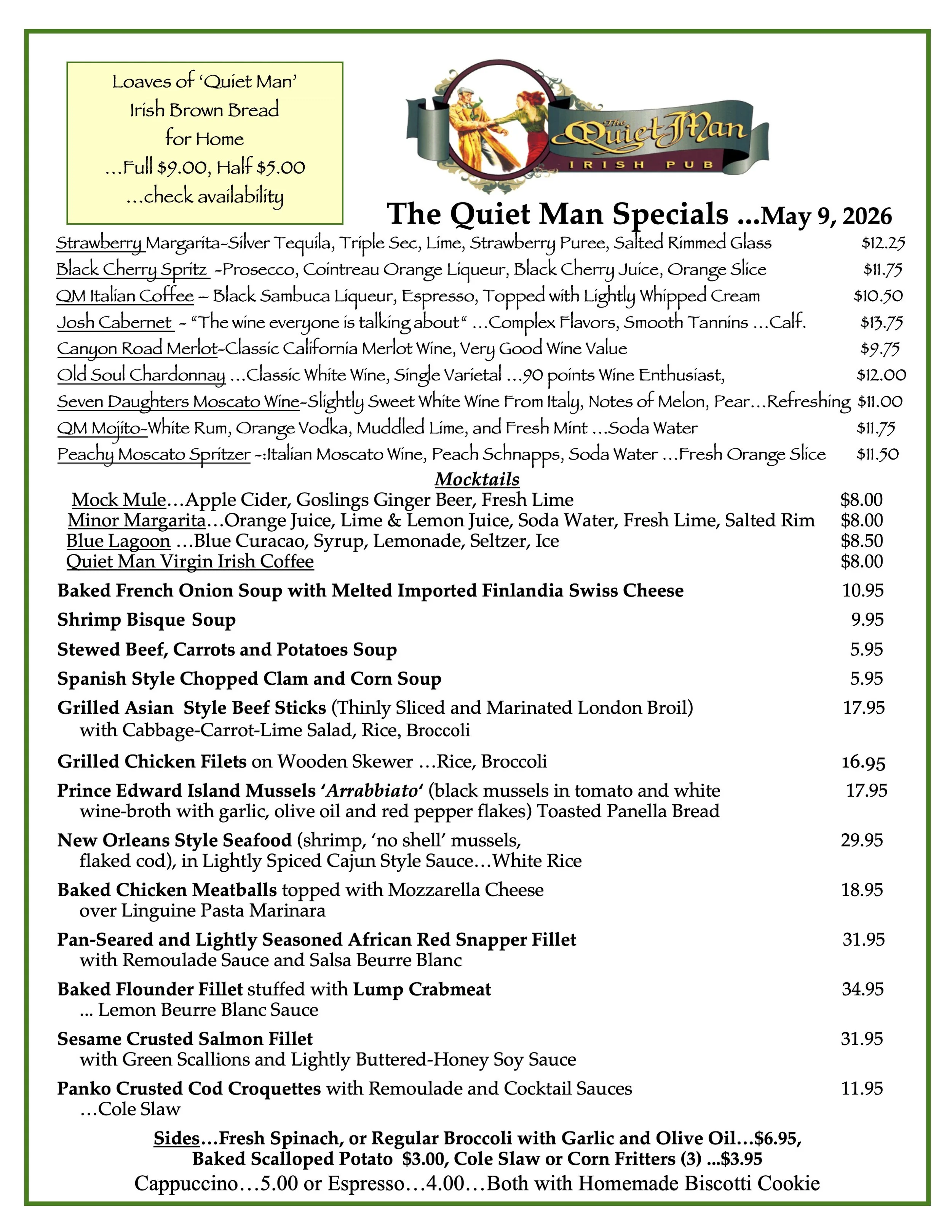 Daily Specials