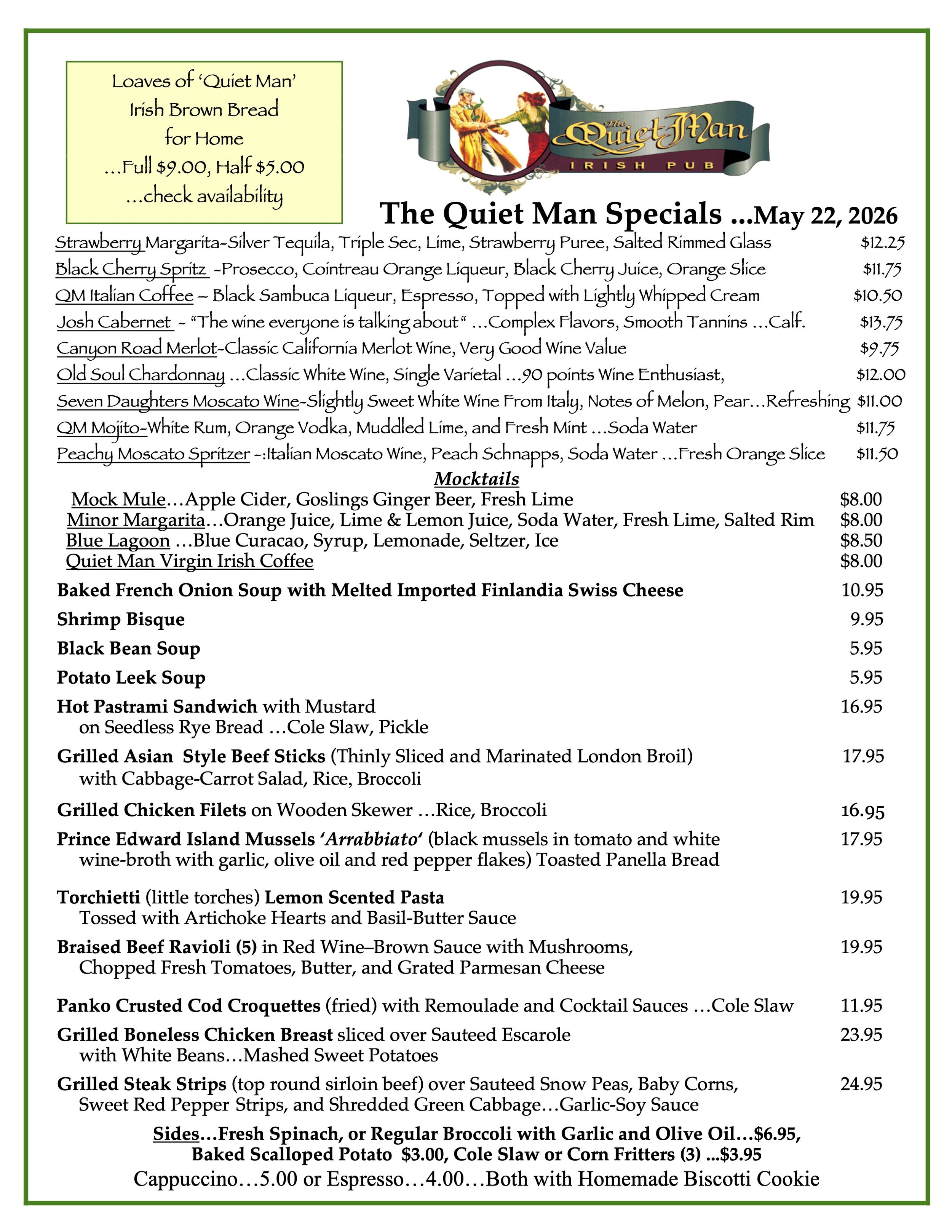 Daily Specials