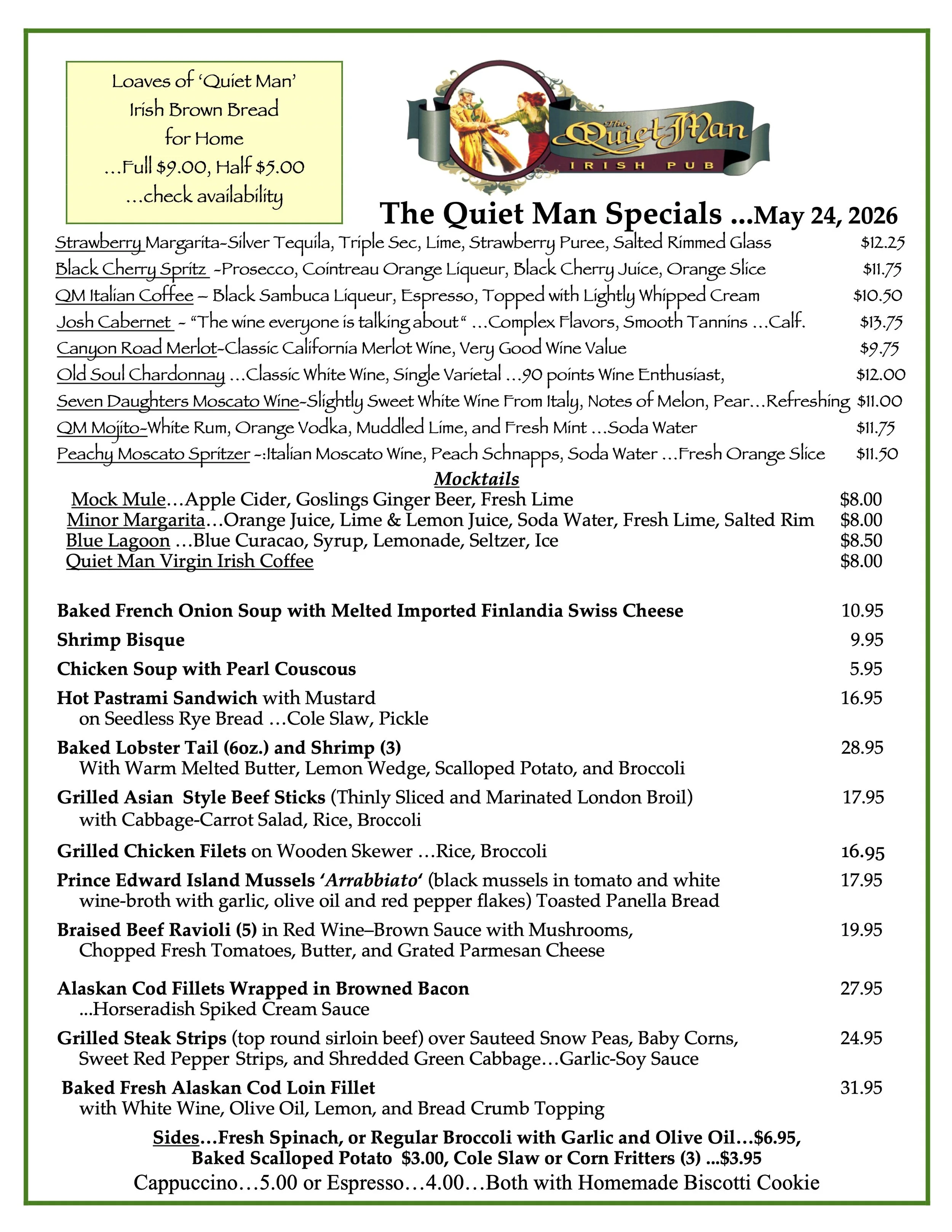 Daily Specials