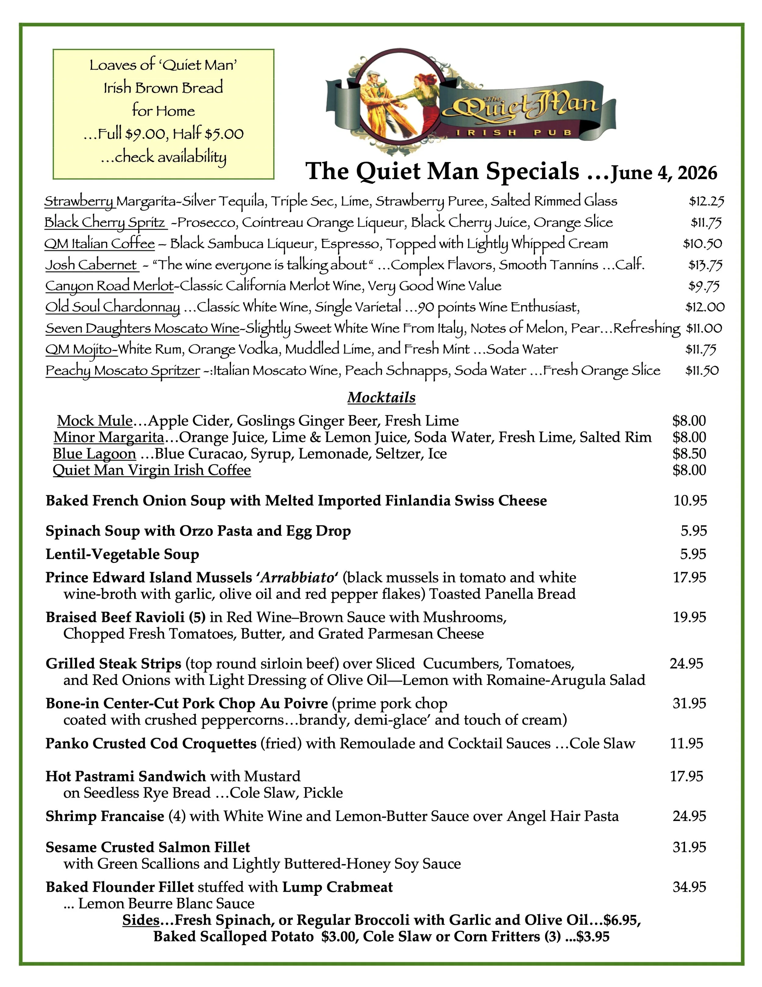 Daily Specials