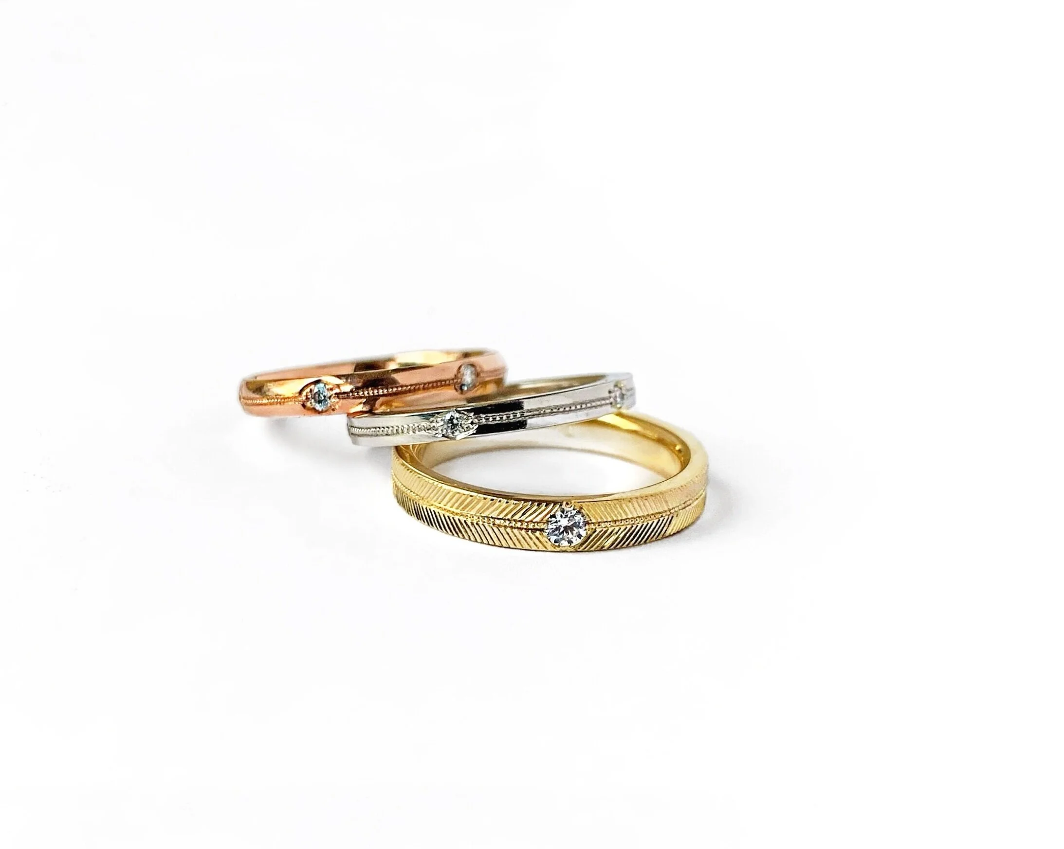 Stacking-Ring-Diamond-with-Hand-Engraving-Platinum-Rose-Gold-and-Yellow-Gold.jpg