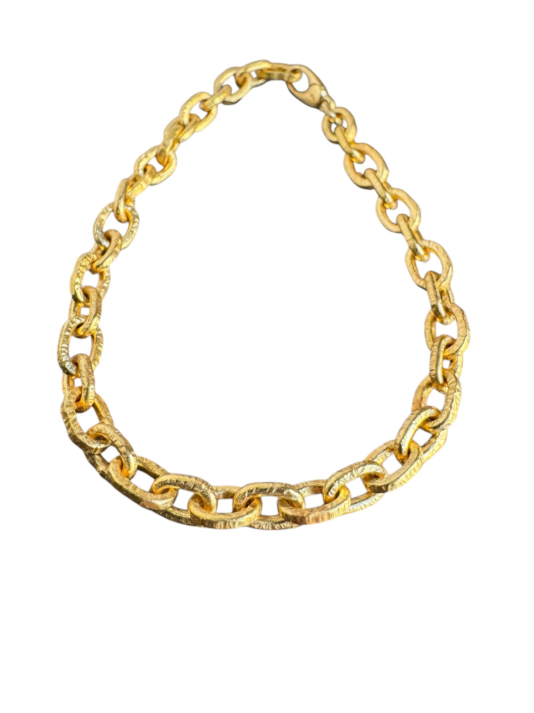 Hammered-22k-Gold-chain-bracelet.JPG