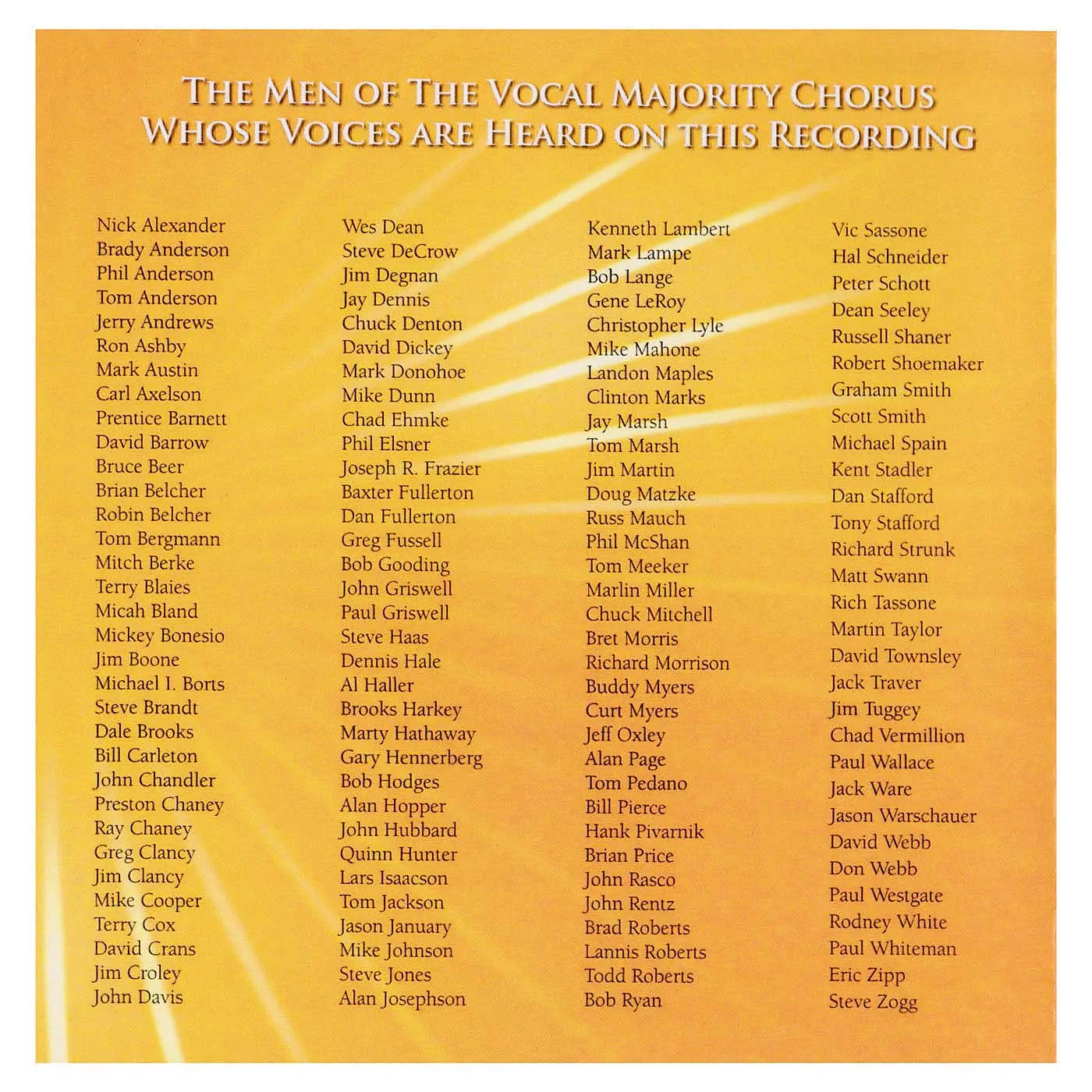 Booklet Outside Left Panel: You Raise Me Up