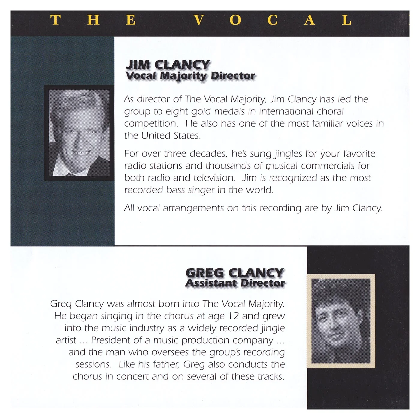 Booklet Inside Left Panel: VM with Strings Vol. 1