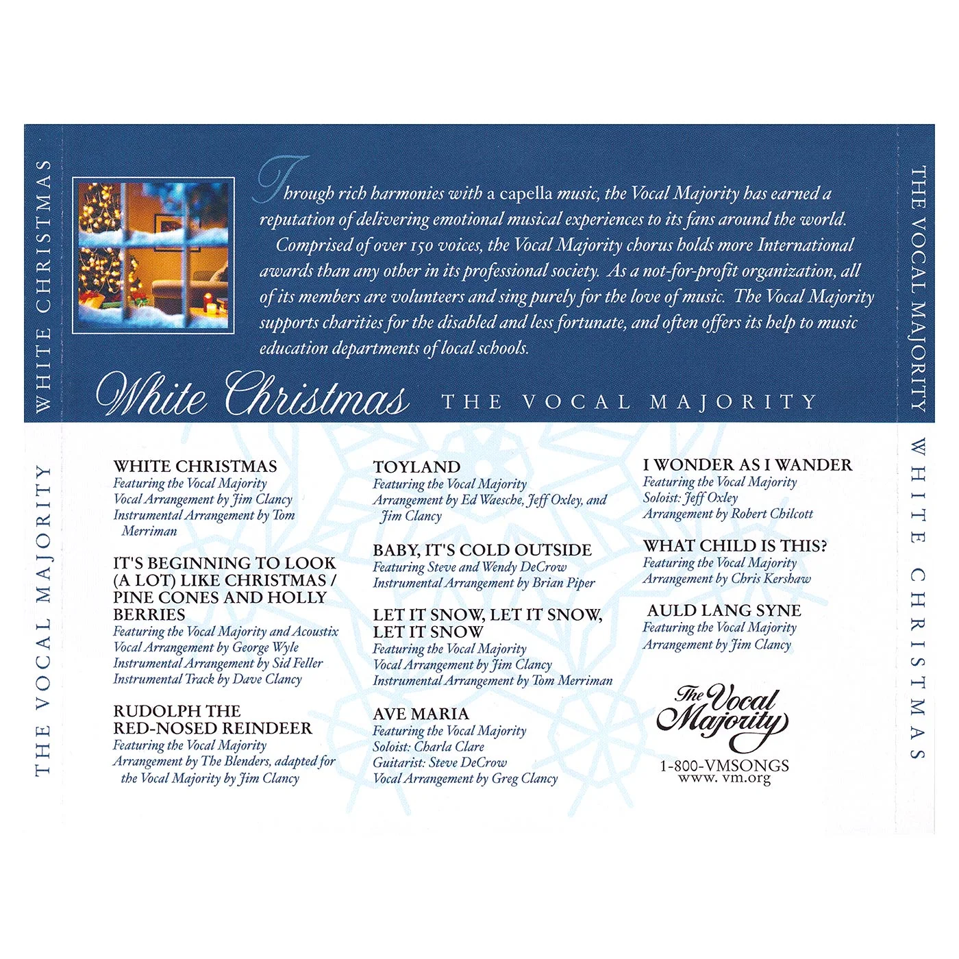 Tray Card Outside: White Christmas