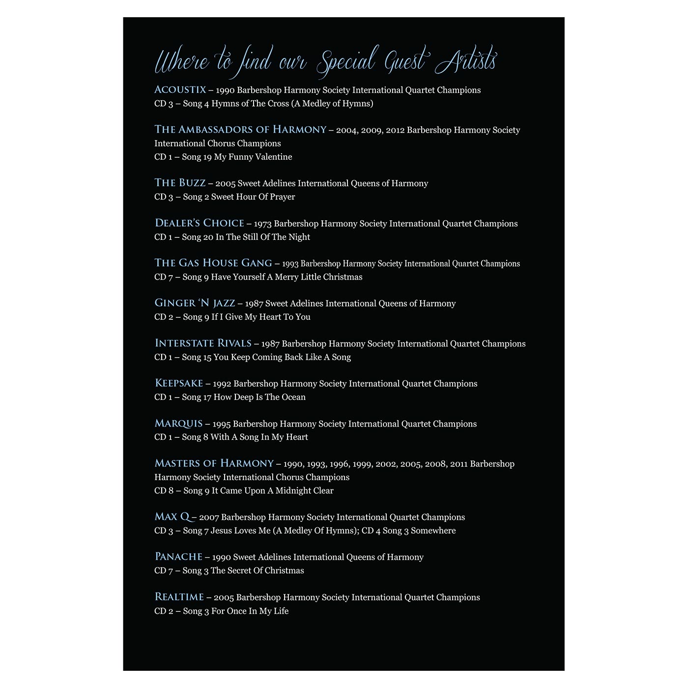 Booklet Page 5: Jim Clancy Collection