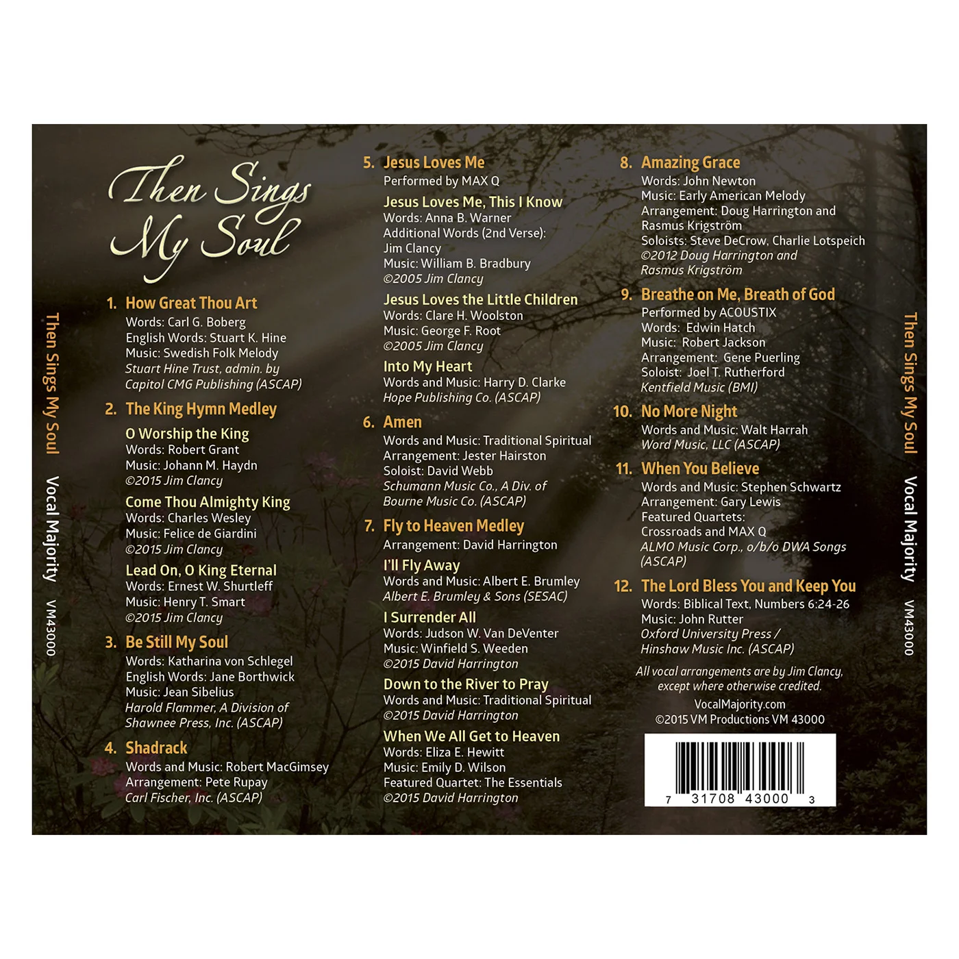 Tray Card: Then Sings My Soul