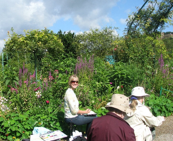 Private Day painting in Monet's garden