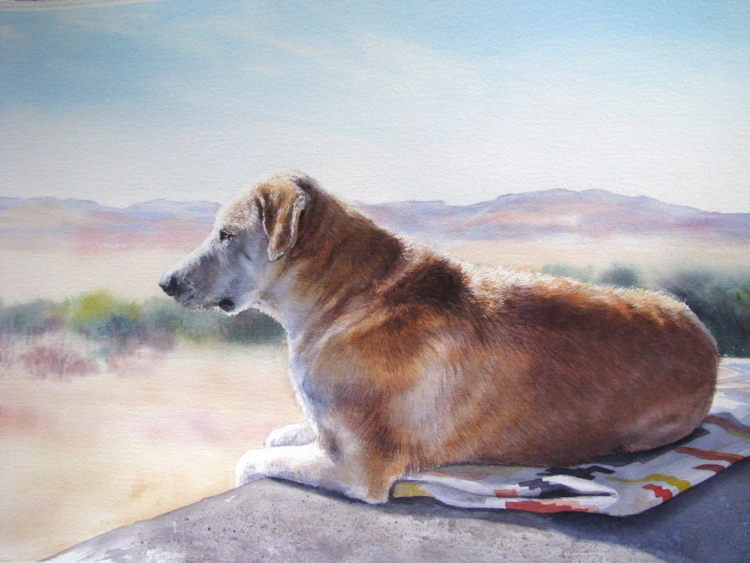 “Napo” watercolour 22” x 30” ©Crystal Beshara