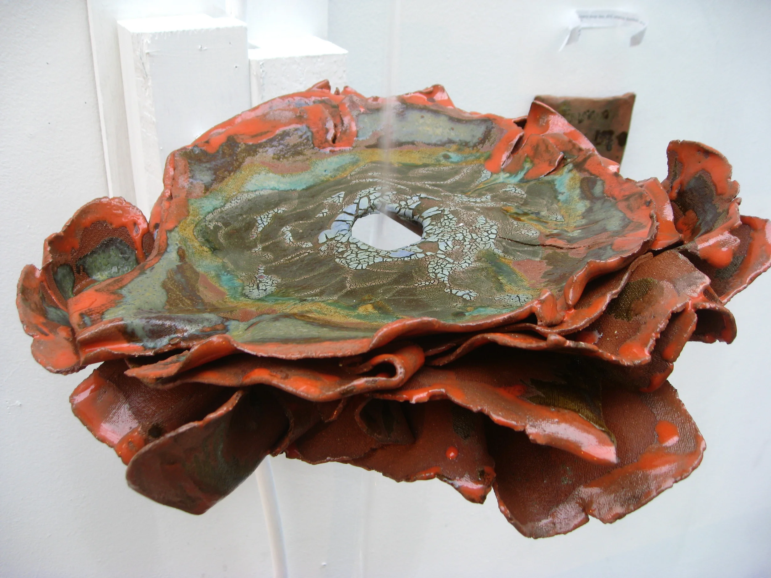 Erosion Gives the Ceramic Flower Stem