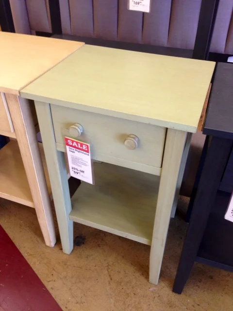 Sage Nightstand, $60